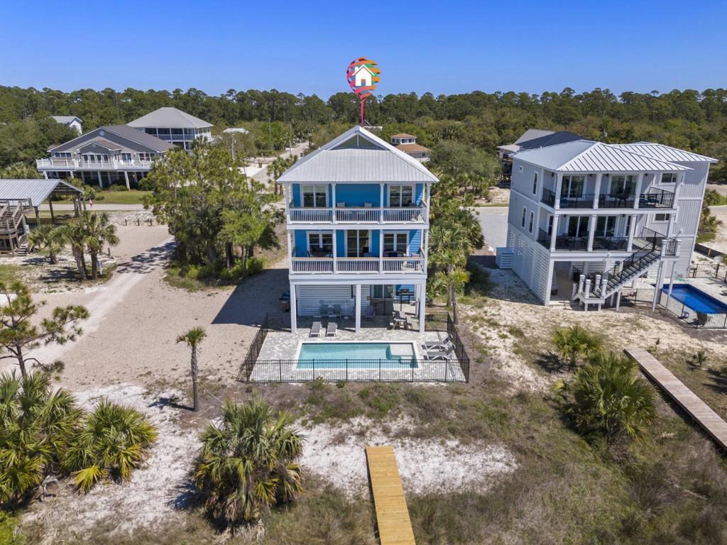 Beachfront Blue Villa Indian Pass Exterior photo